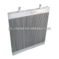 engineering plate fin aluminum heat exchanger for construction machine/ finned tube heat exchanger/ construction equipment parts